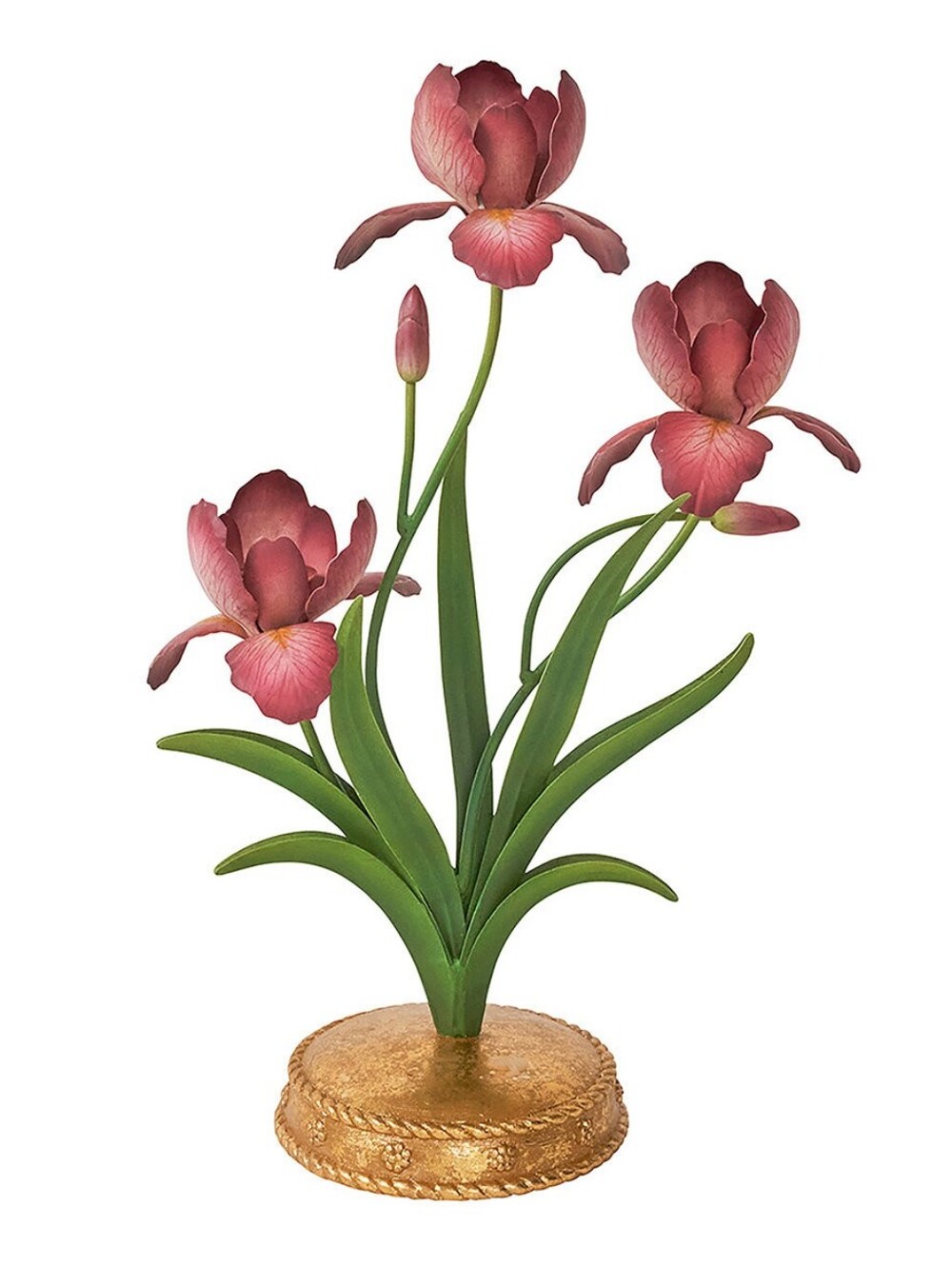 Juliska - Meadow Walk Iris Centerpiece Candelabra - Pink (Red) NWT